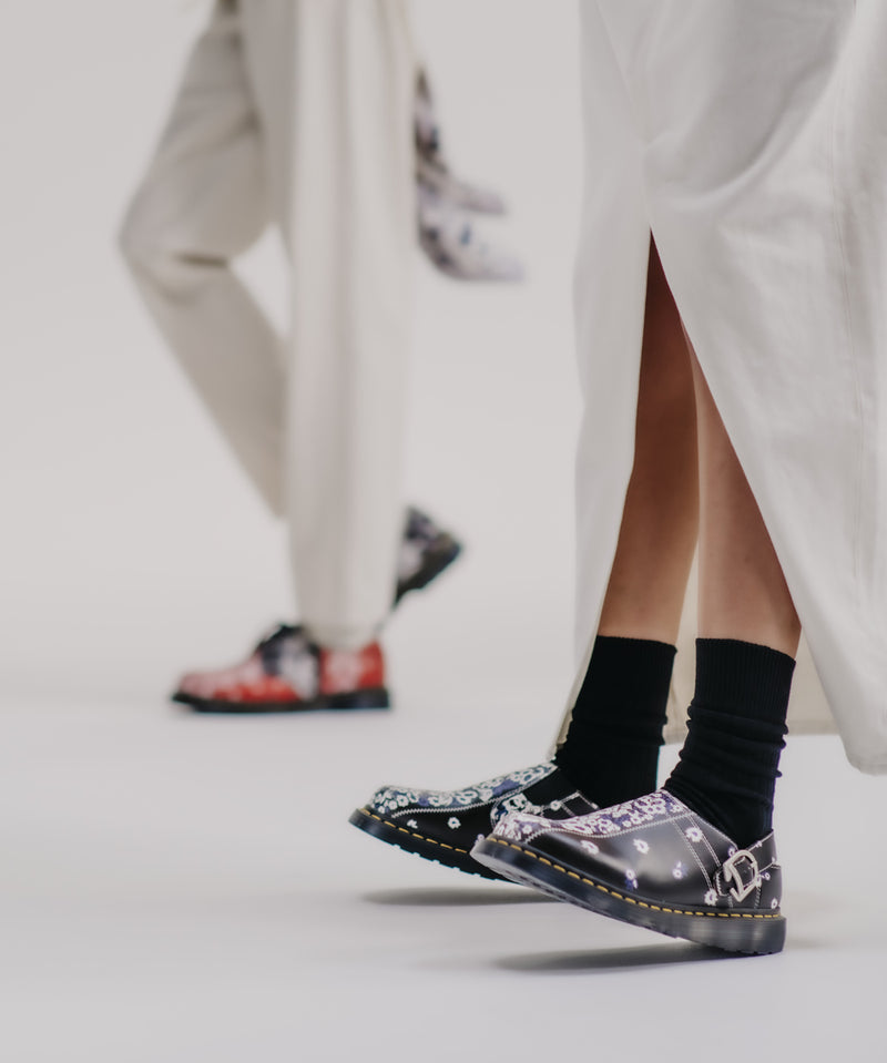 Isham Noma White+Multi Genix Nappa+Bandana Print