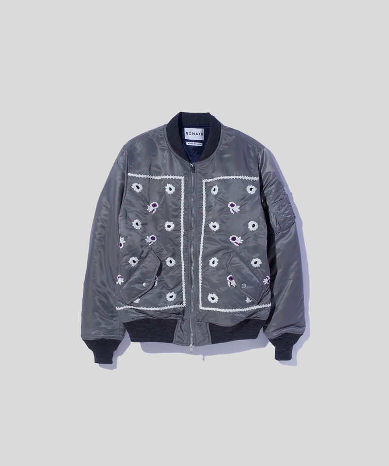 Bandana Hand Embroidery Flight Jacket