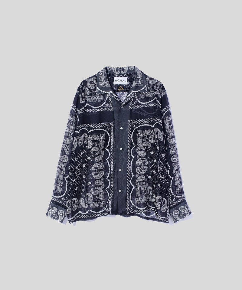 Silk Ciffon Open Collar Shirt (NOMA t.d. & NEEDLES)