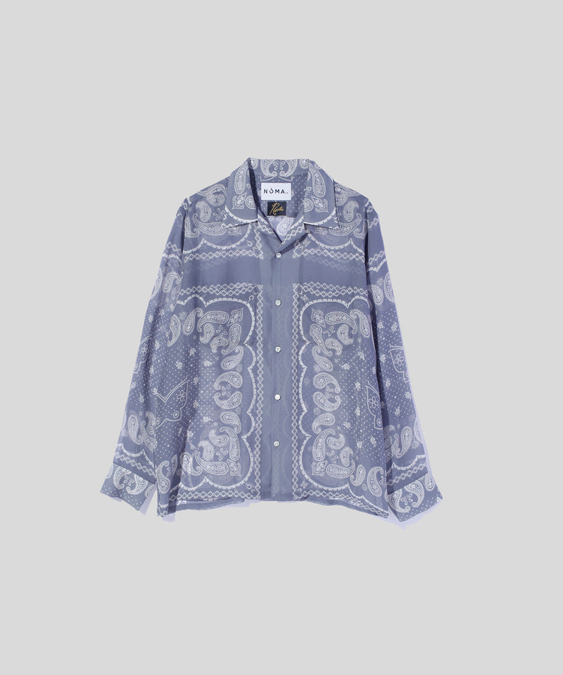 Silk Ciffon Open Collar Shirt (NOMA t.d. & NEEDLES)