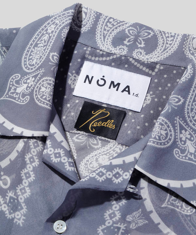 Silk Ciffon Open Collar Shirt (NOMA t.d. & NEEDLES)