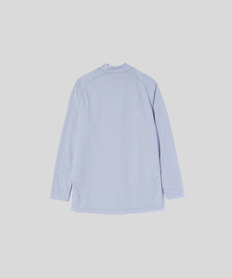 Half Zip Mock Neck Tee