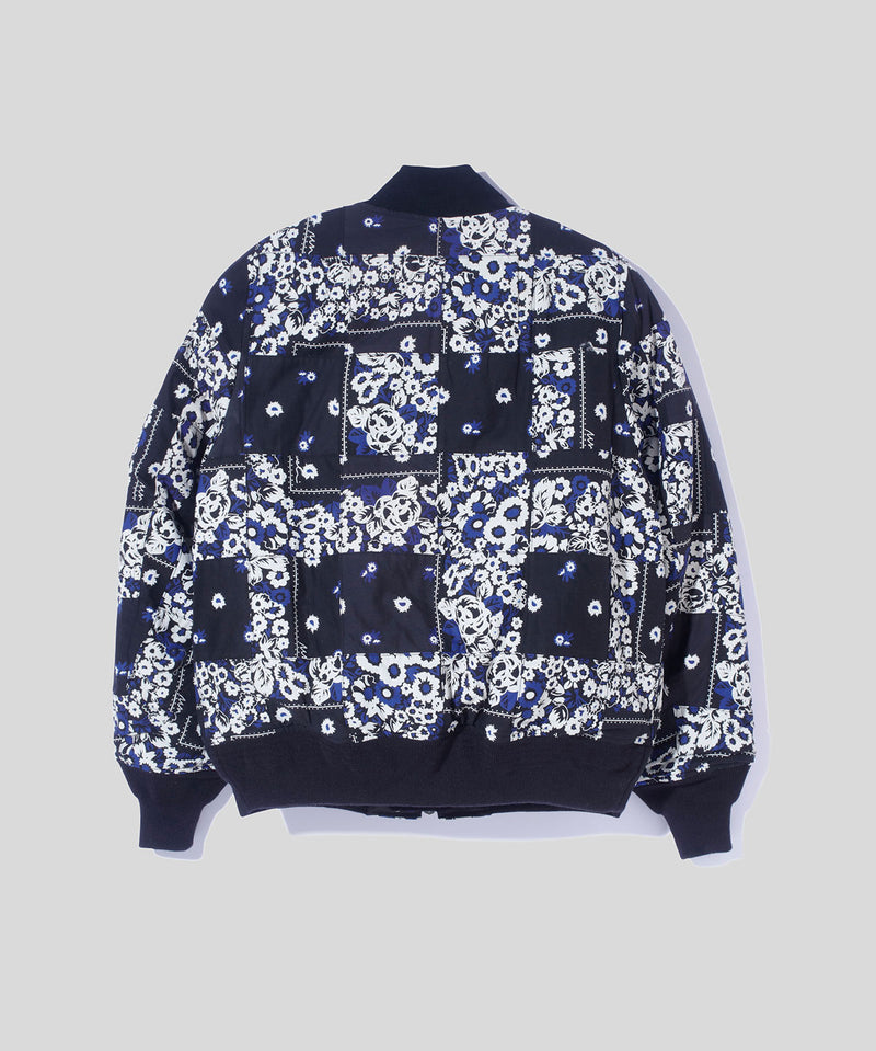 Overdyed Patchwork Bandana Flight Jacket