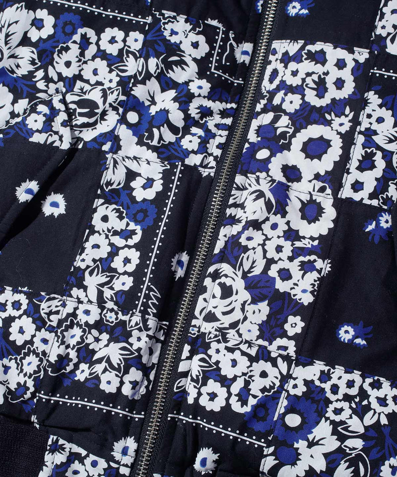 Overdyed Patchwork Bandana Flight Jacket