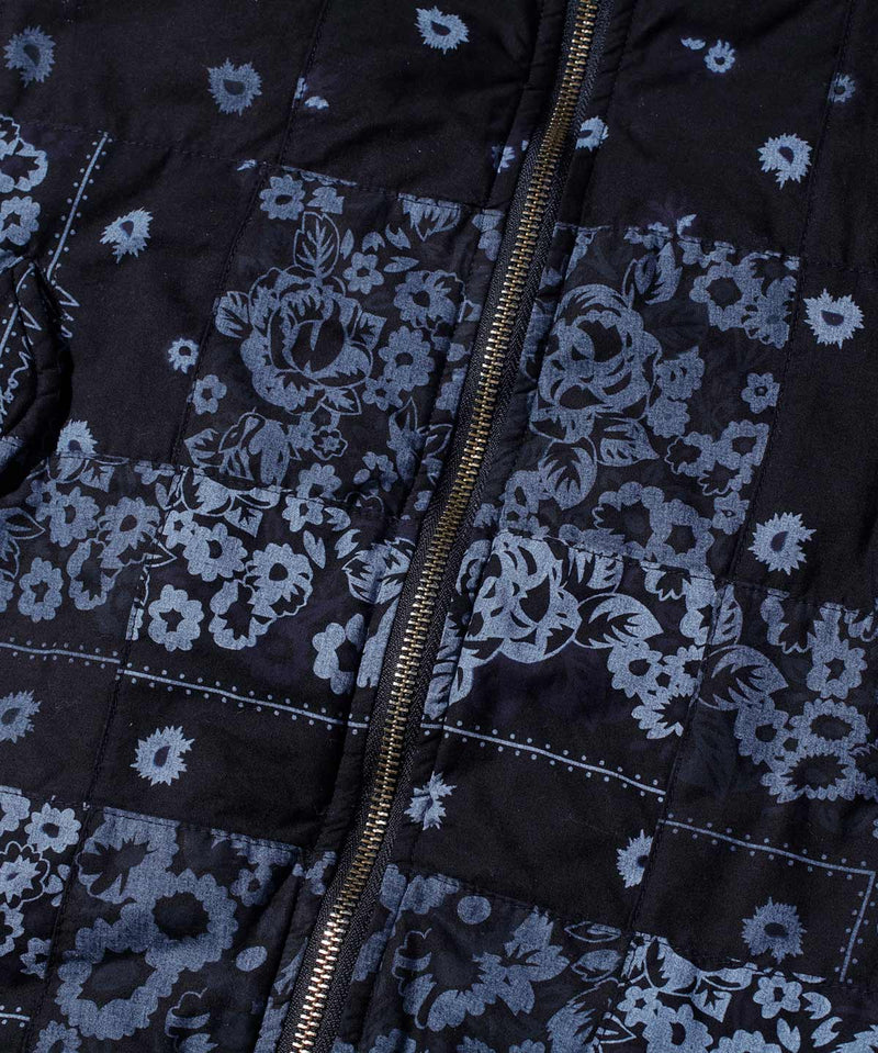 Patchwork Bandana Flight Jacket-Dye