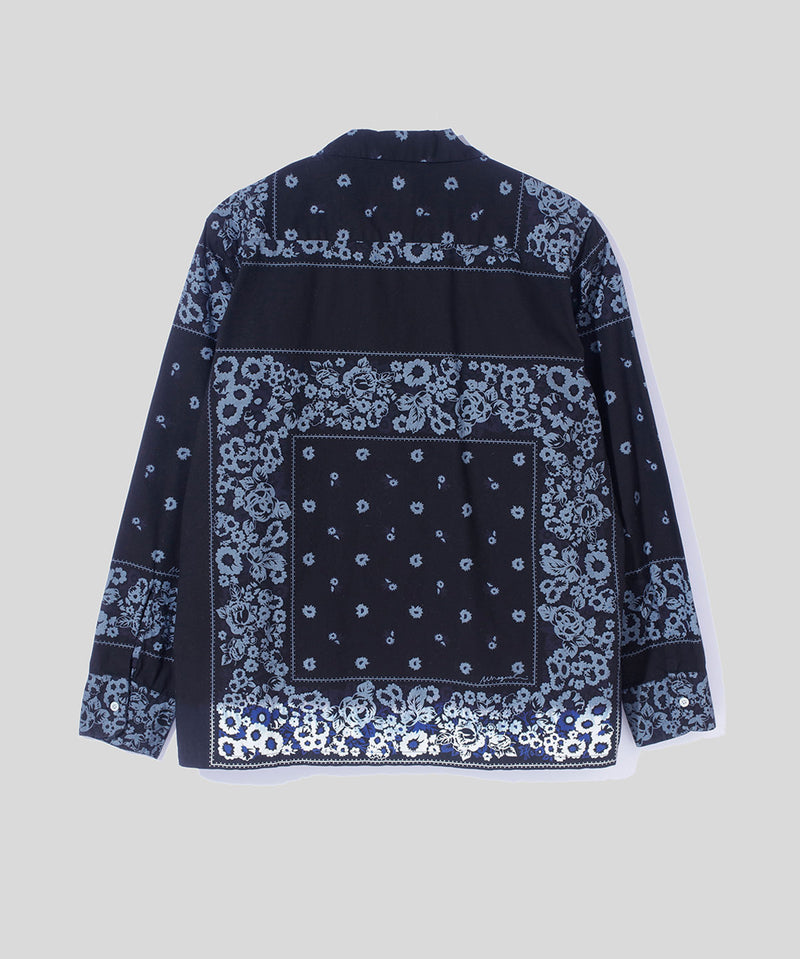 Overdyed Bandana Print Shirt