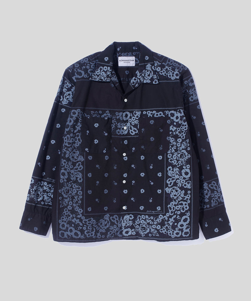 Overdyed Bandana Print Shirt