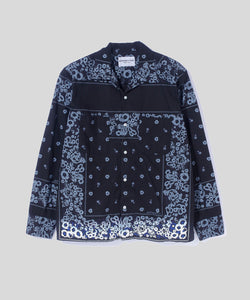 Overdyed Bandana Print Shirt