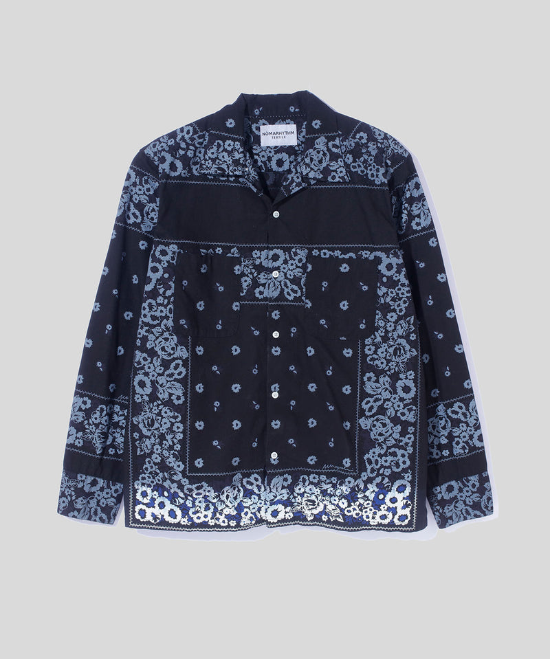Overdyed Bandana Print Shirt