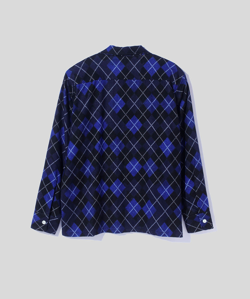 Argyle Open Collar Shirt