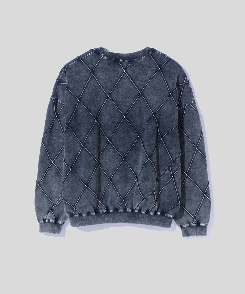 Hand Dye Diamond Twist Sweat