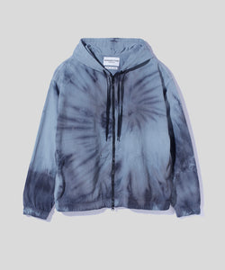 Tie Dye Nylon Zip Parka