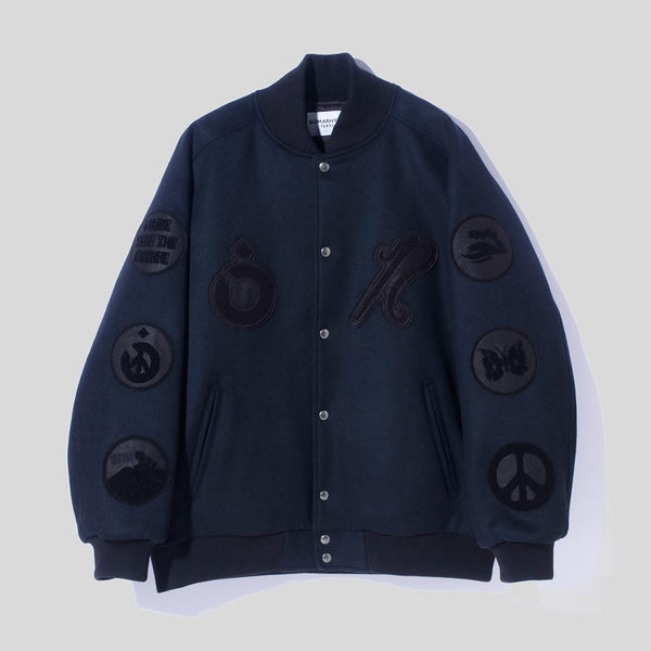 AMIIIIYZERR着用 Needles varsity jacket Nòma x Needles Patch Varsity Jacket – NOMARHYTHM TEXTILE