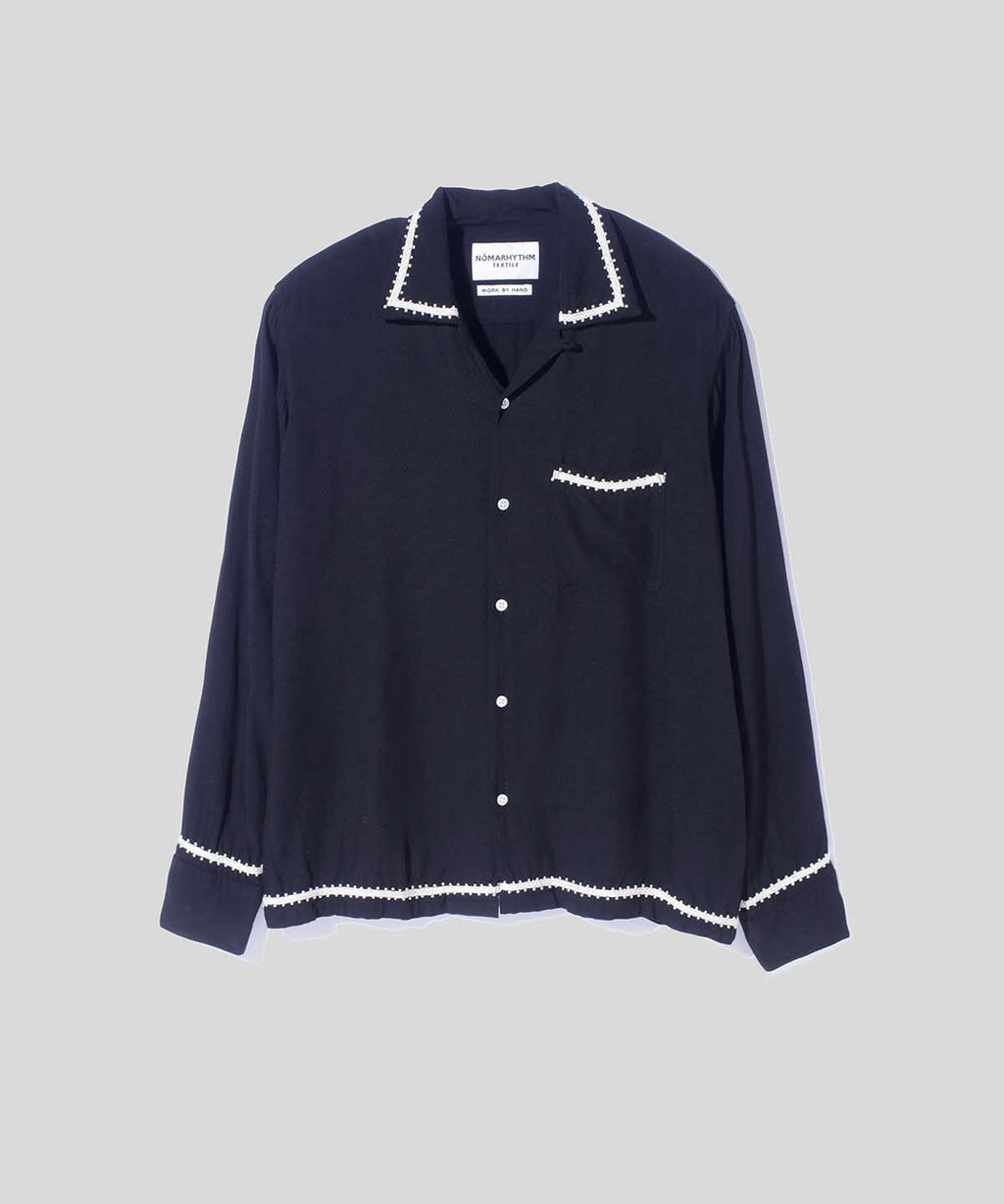 【美品稀少】MSML EMBROIDERY OPEN COLLAR SHIRT andersson-bell-may-embroidery-