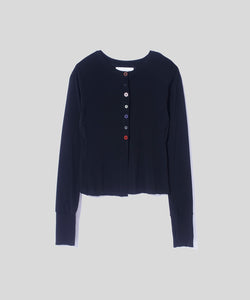 Multi Button Rib Cardigan