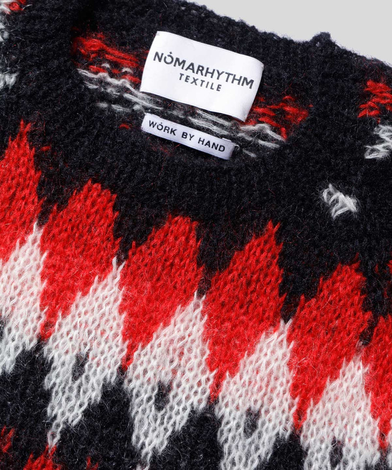 Hand Knit Snowflake Sweater