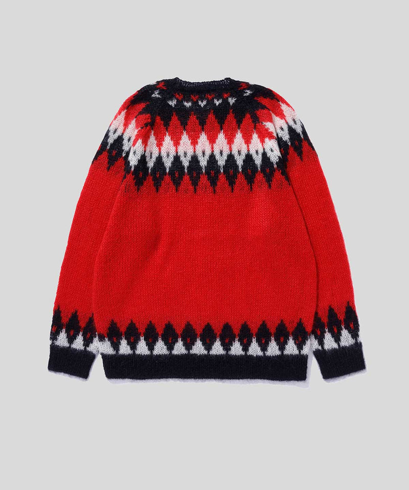 Hand Knit Snowflake Sweater