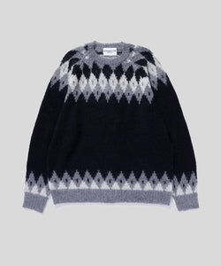 Hand Knit Snowflake Sweater