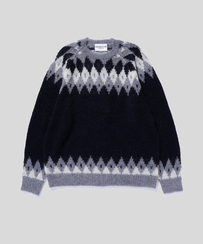 Hand Knit Snowflake Sweater