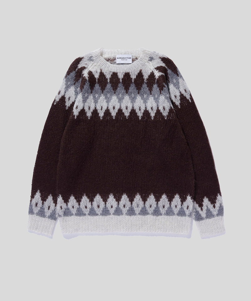Hand Knit Snowflake Sweater