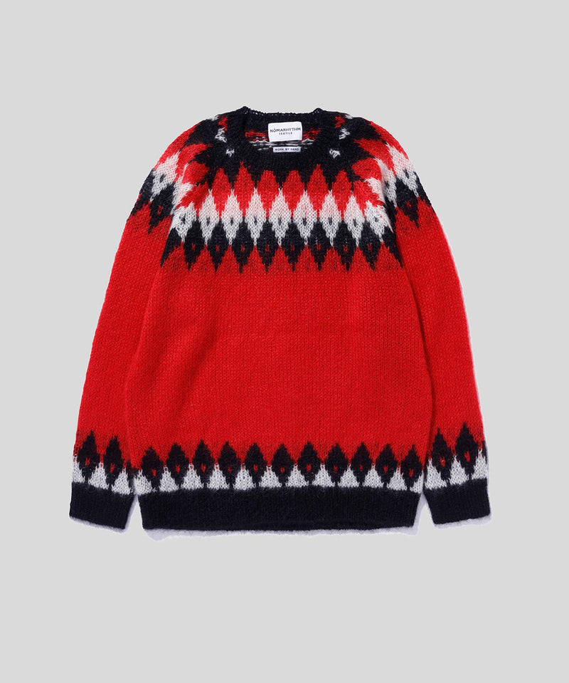 Hand Knit Snowflake Sweater