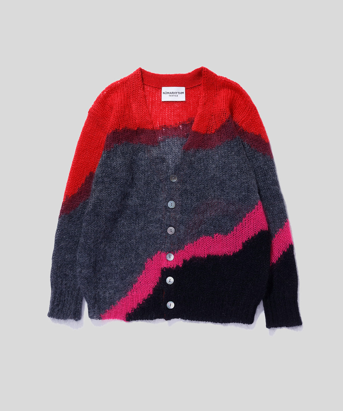 RATS ラッツ ボーダーモヘアカーディガン RATS ラッツ ボーダーモヘア