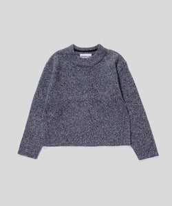 Mix Color Mock Neck Sweater