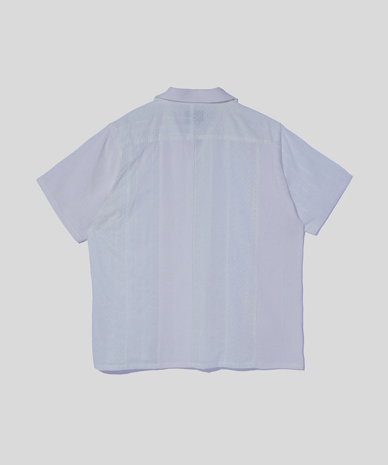 Lace Patchwork Shirt – NOMARHYTHM TEXTILE NOMARHYTHM TEXTILE LACE PATCHWORK SHIRT