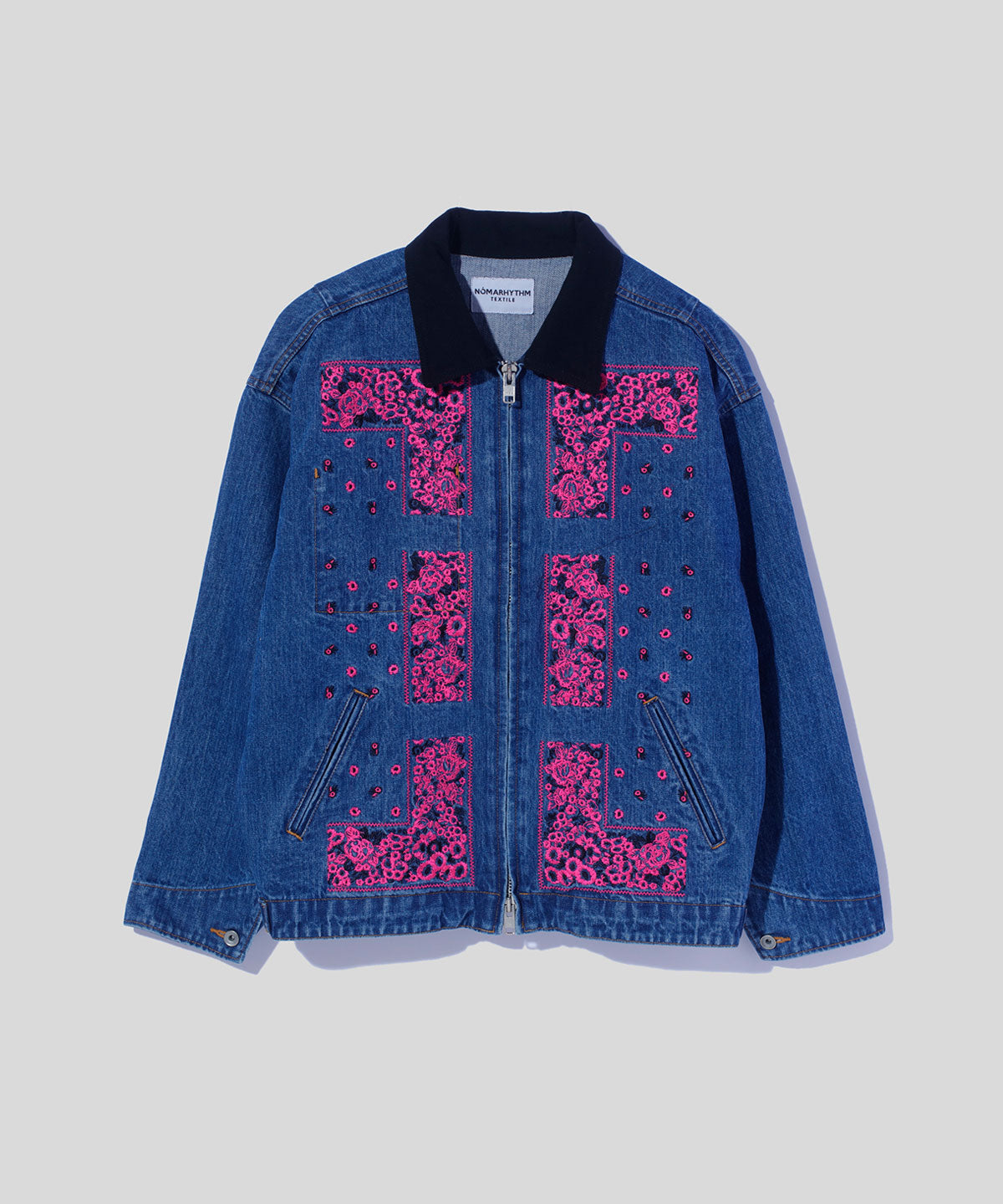 Bandana Embroidery Denim Jacket – NOMARHYTHM TEXTILE