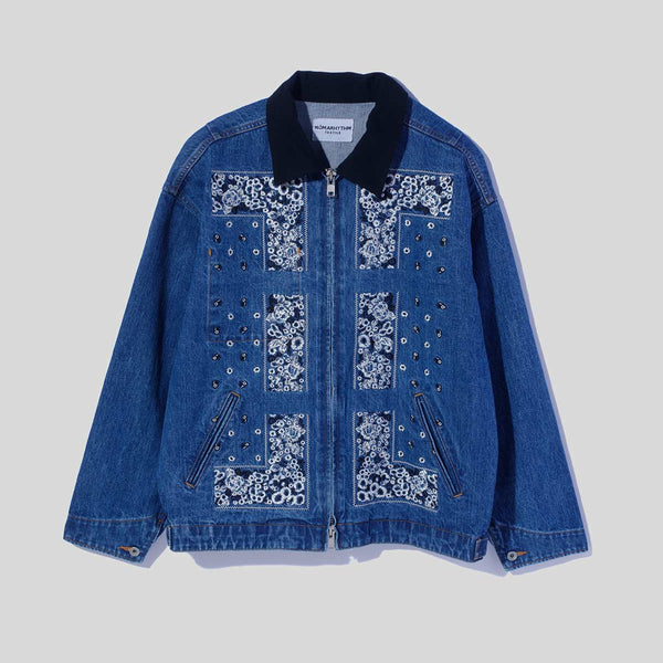 Bandana Embroidery Denim Jacket – NOMARHYTHM TEXTILE