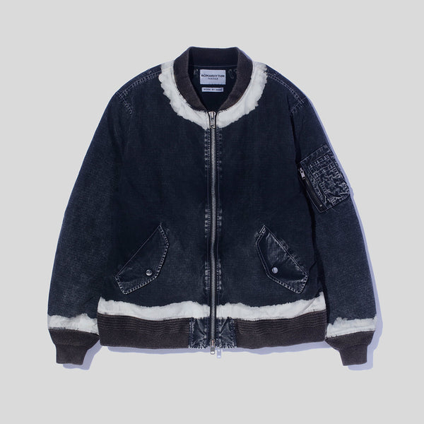 Hand Dye Flight Jacket – NOMARHYTHM TEXTILE