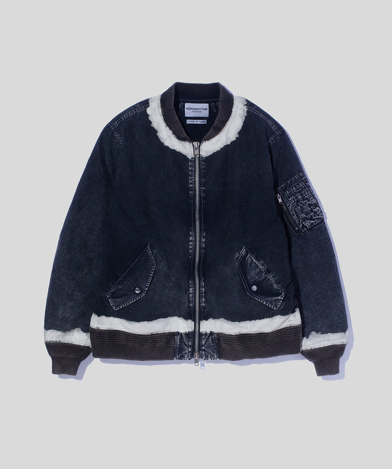 Hand Dye Flight Jacket – NOMARHYTHM TEXTILE